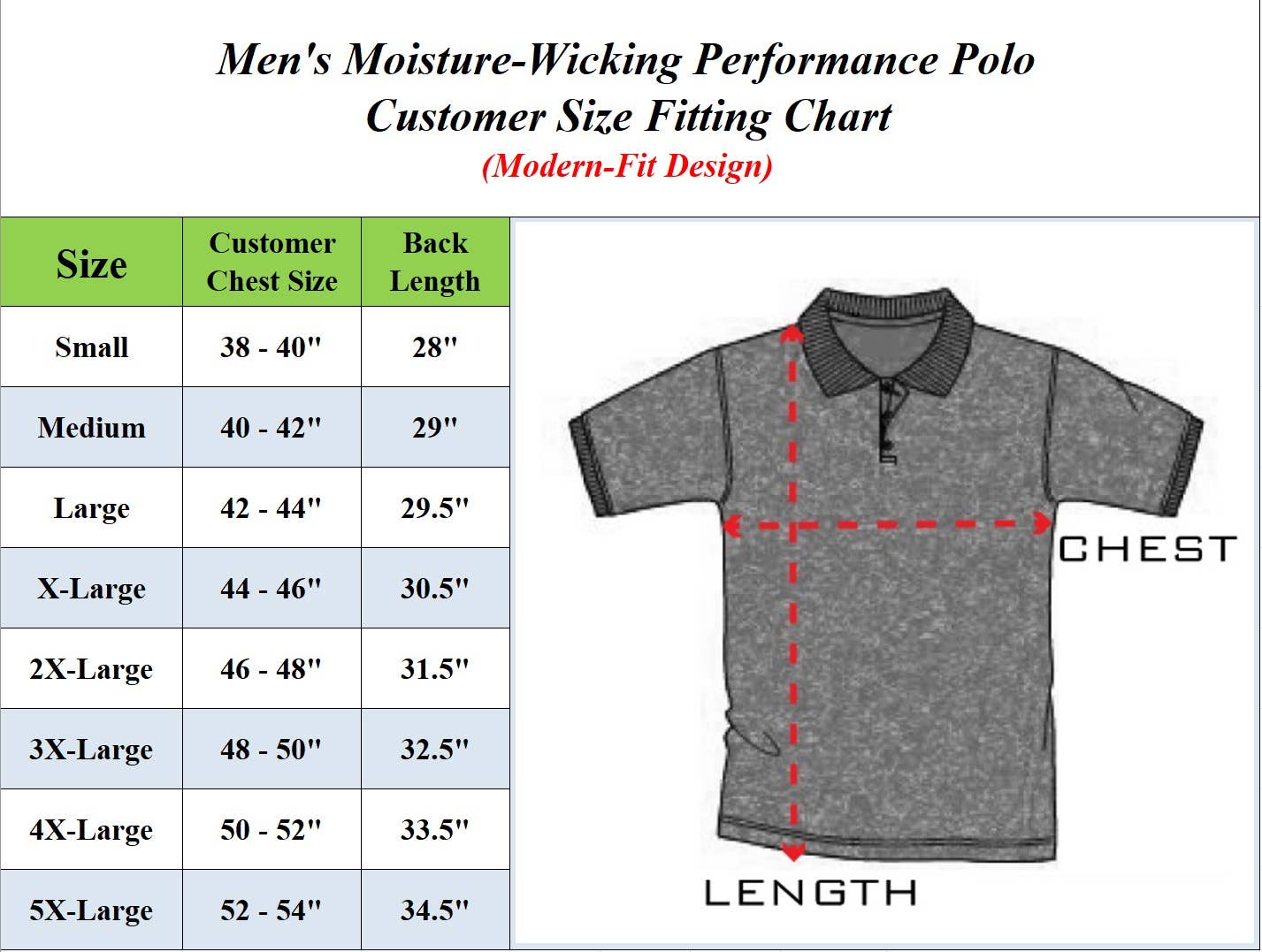 Men's Dry Fit Moisture-Wicking Polo Shirt (S-5XL)